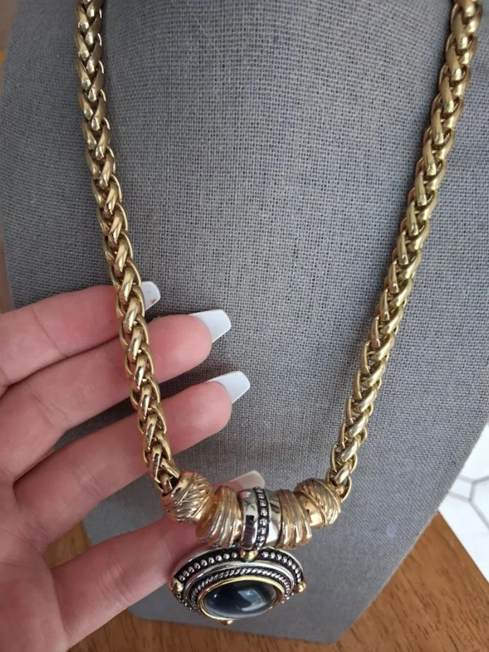 Unusual 16 inch Statement necklace